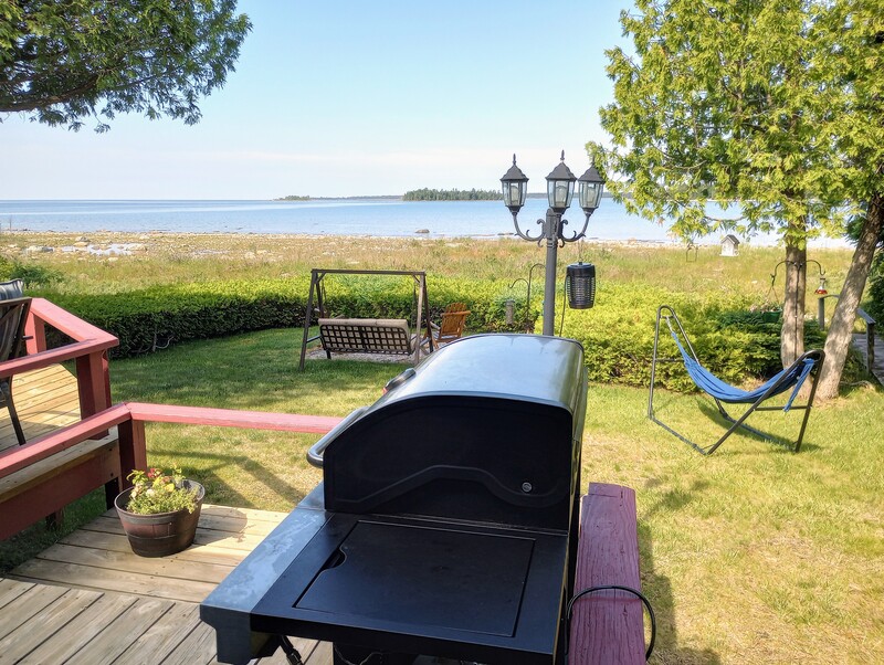 A new gas grill has been added to the grill collection for our special guests.